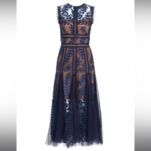 Saba Midi Dress in Navy - Bronx and Banco (Size: Small)